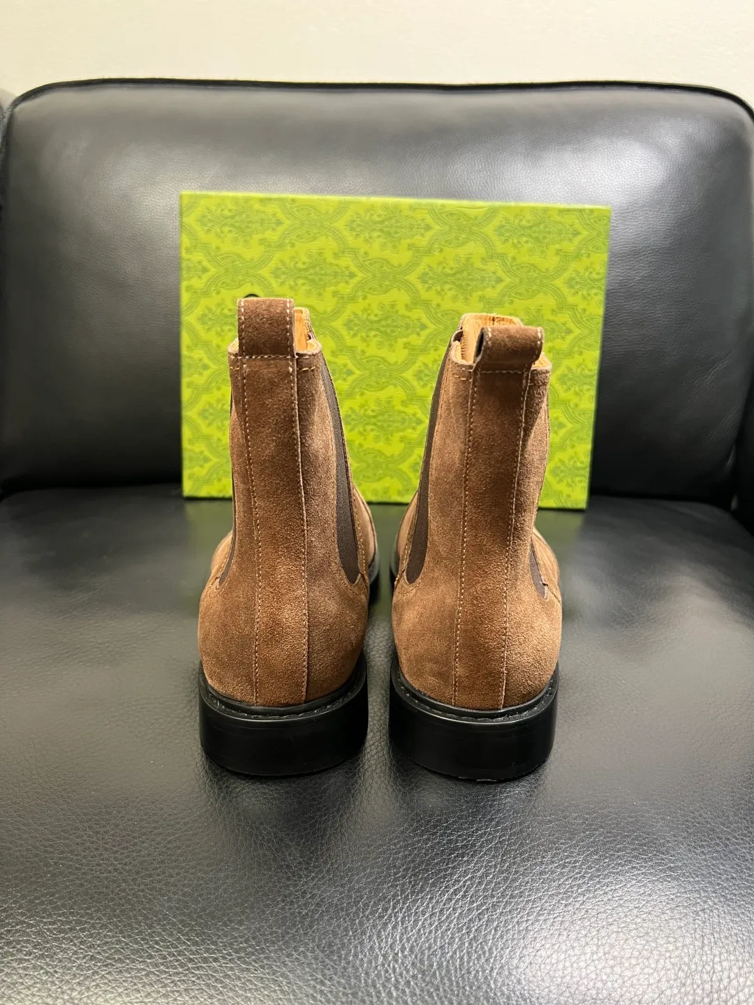 Men's shoes 💰900 Gucci High-quality top crafts Gucci Leather shoes and boots high-top series counter synchronization Original factory configuration, original cowhide imported from Italy, imported water-dyed cow lining, soles: original factory special supply original sole super comfortable, original factory and single goods High quality, welcome to compare and synchronization at the counter, code number 39-44 (customized 45)